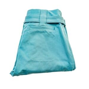 Betabrand Belted Blue Cropped Slack Pants Size Med Petite